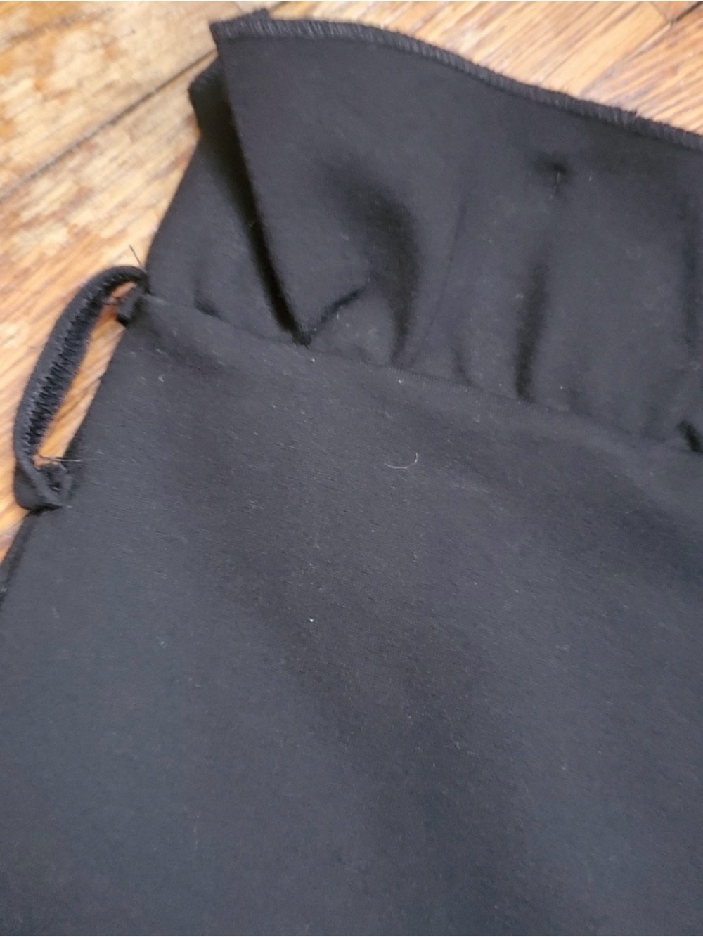 SLNGHR Black Wide Leg Paperbag Pants XS High Waist Minimalist Trousers Chic - Picture 4 of 8